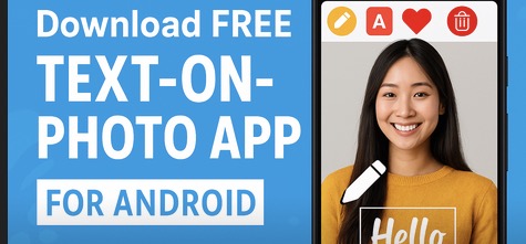 Text on any image,Add text to photo free download