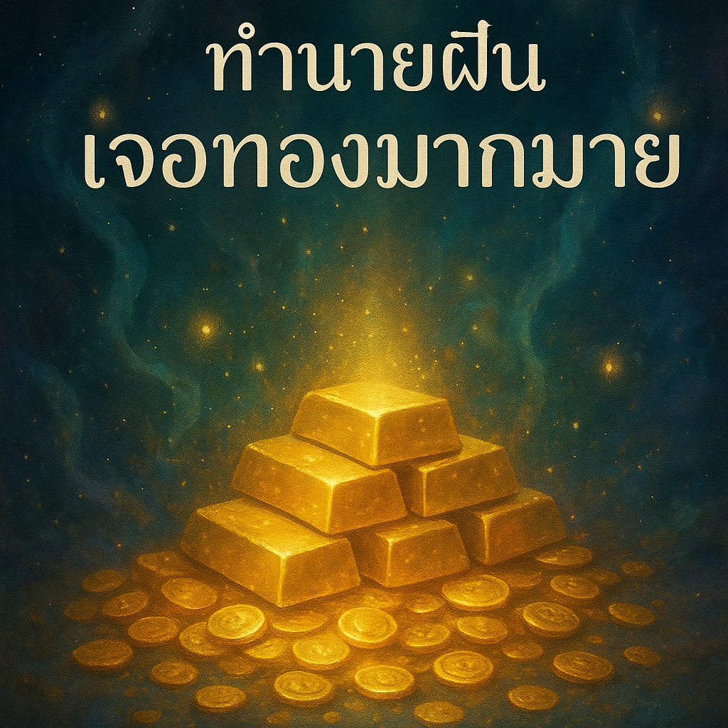 เจอทองมากมาย ทำนายฝันเจอทองมากมาย