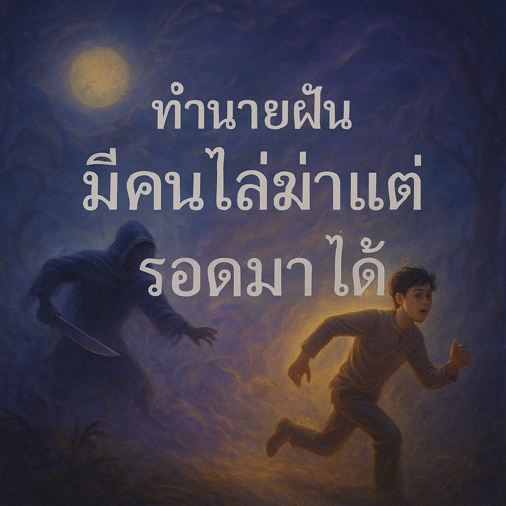 ทำนายฝัน มีคนไล่ฆ่าแต่หนีรอดมาได้