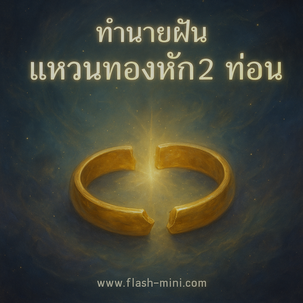 ทำนายฝัน แหวนทองหัก2ท่อน