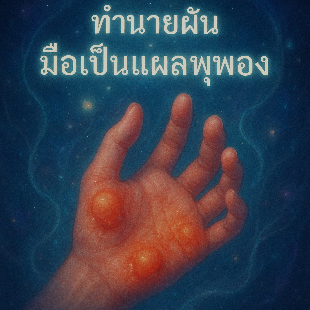 ทำนายฝัน มือเป็นแผลพุพอง