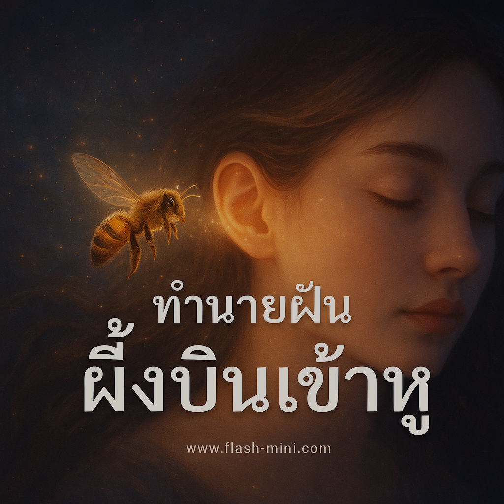 ทำนายฝัน ผึ้งบินเข้าหู