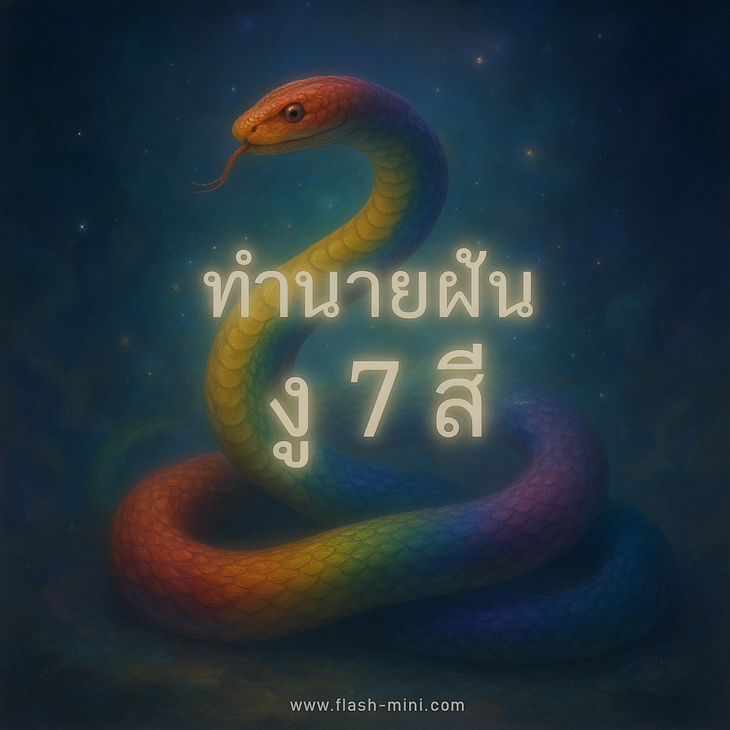 ทำนายฝัน งู7สี