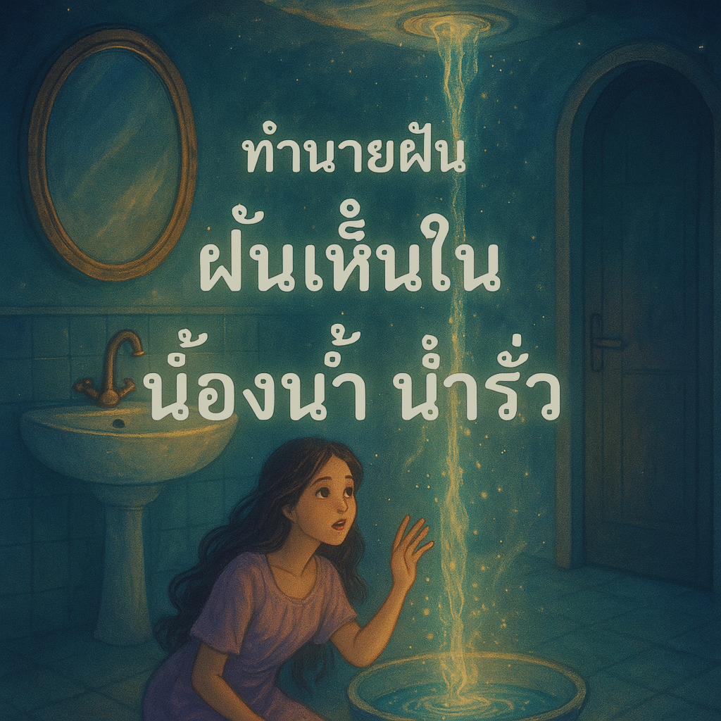 ฝันเห็นในห้องน้ำน้ำรั่ว