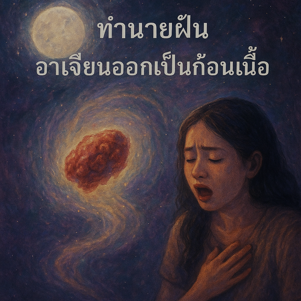 อาเจียนออกเป็นก้อนเนื้อ