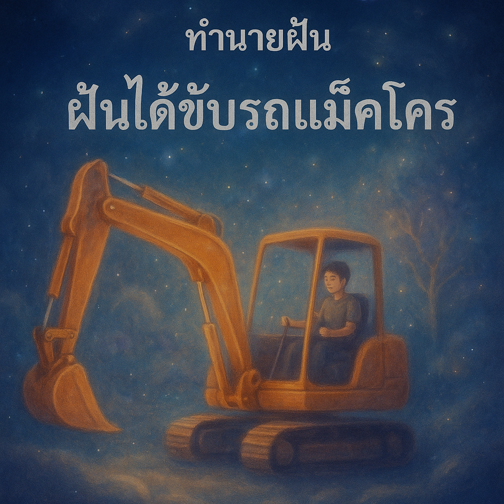 ทำนายฝัน ฝันได้ขับรถแม็คโคร