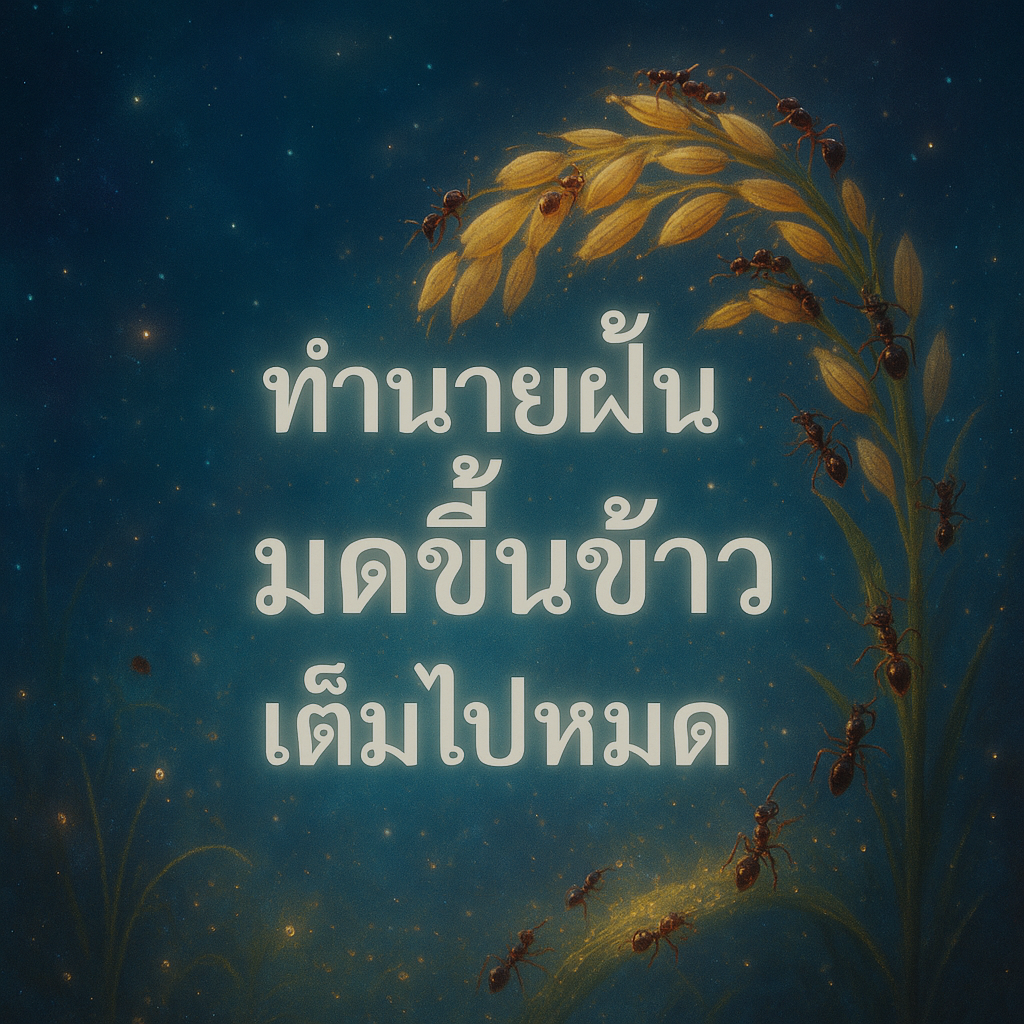 มดขึ้นข้าวเต็มไปหมด