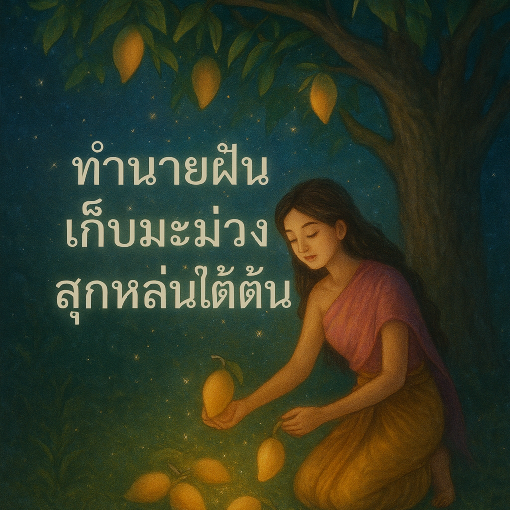 ทำนายฝัน เก็บมะม่วงสุกหล่นใต้ต้น