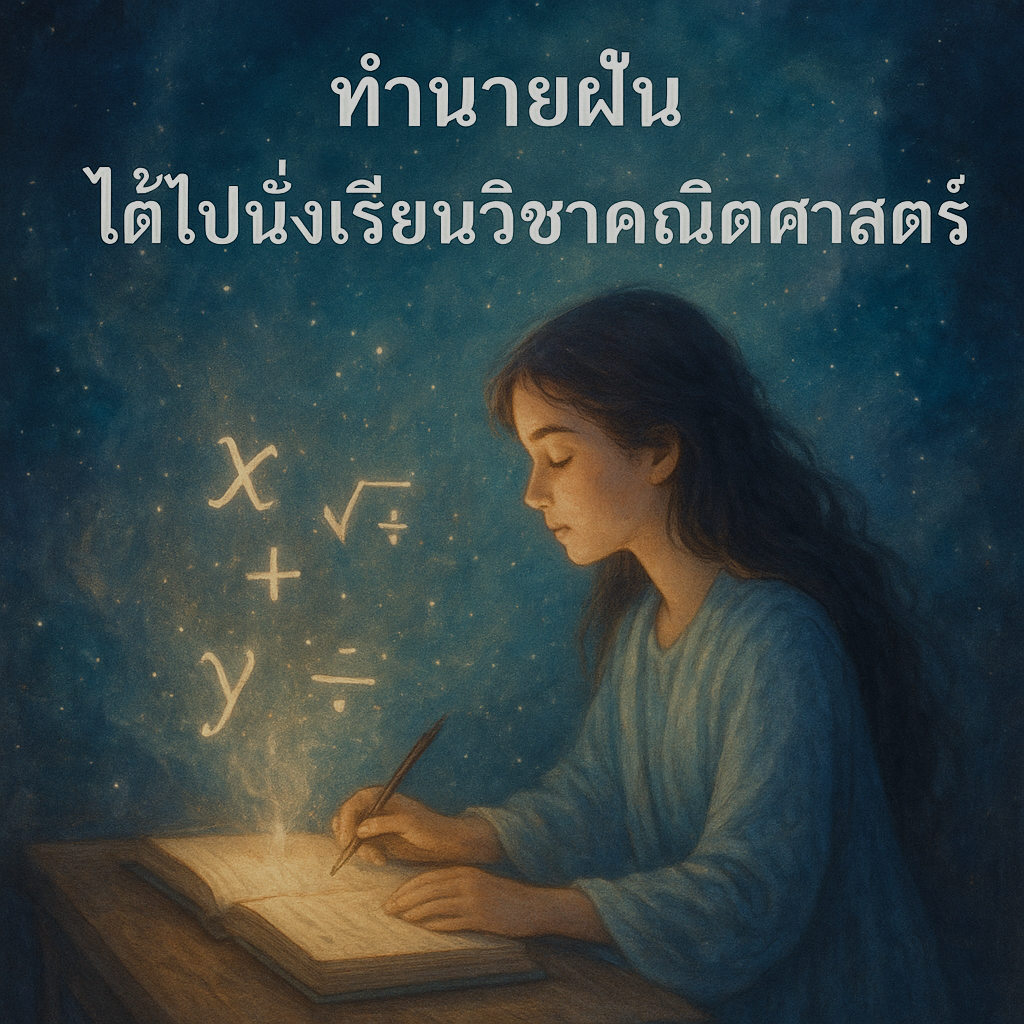 ได้ไปนั่งเรียนวิชาคณิตศาสตร์