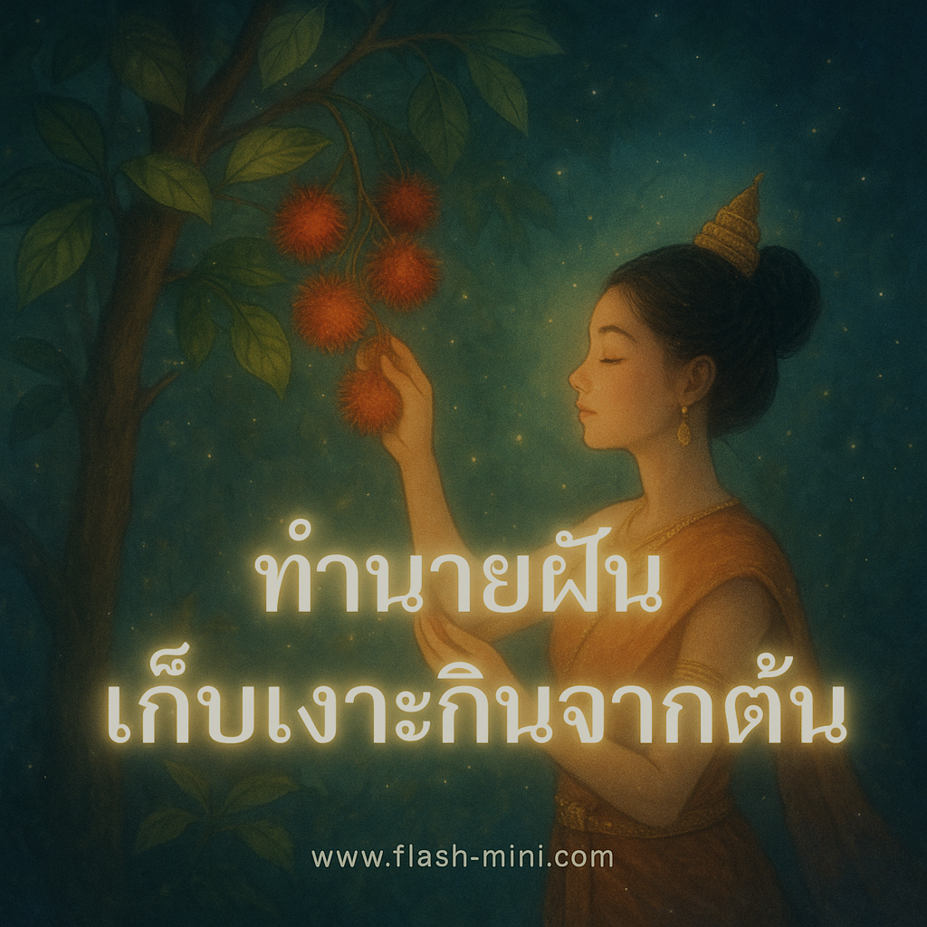 ทำนายฝัน เก็บเงาะกินจากต้น