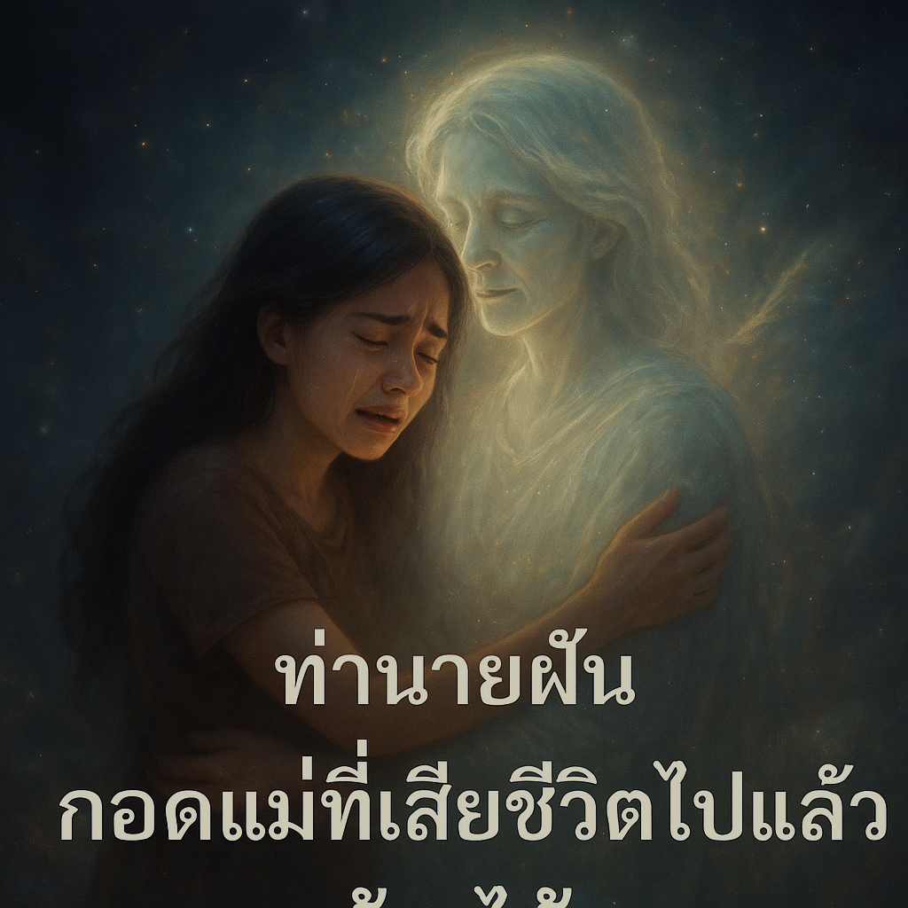กอดแม่ที่เสียชีวิตไปแล้วร้องไห้