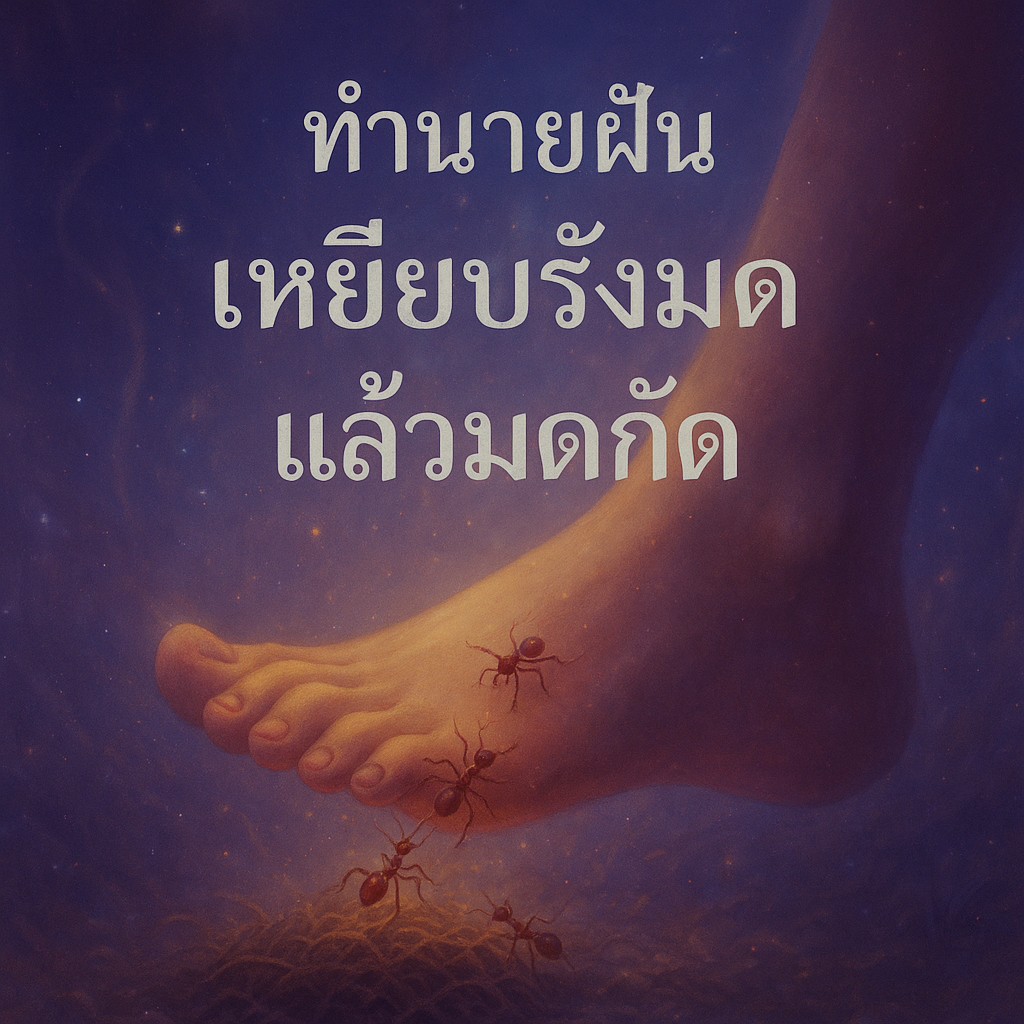 ทำนายฝัน เหยียบรังมดแล้วมดกัด