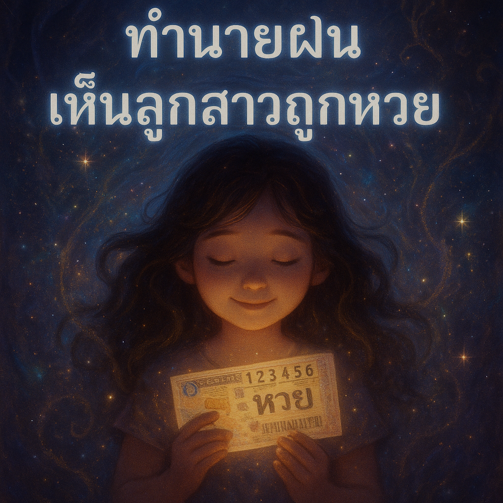 ทำนายฝัน เห็นลูกสาวถูกหวย