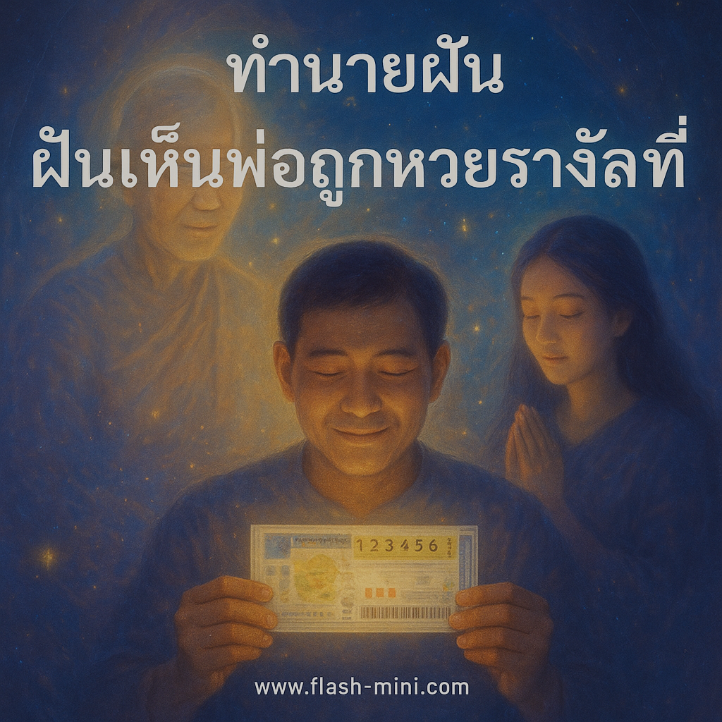 ทำนายฝัน ฝันเห็นพ่อถูกหวยรางวัลที่