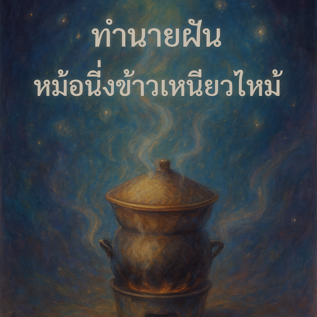 ทำนายฝัน หม้อนึ่งข้าวเหนียวไหม้