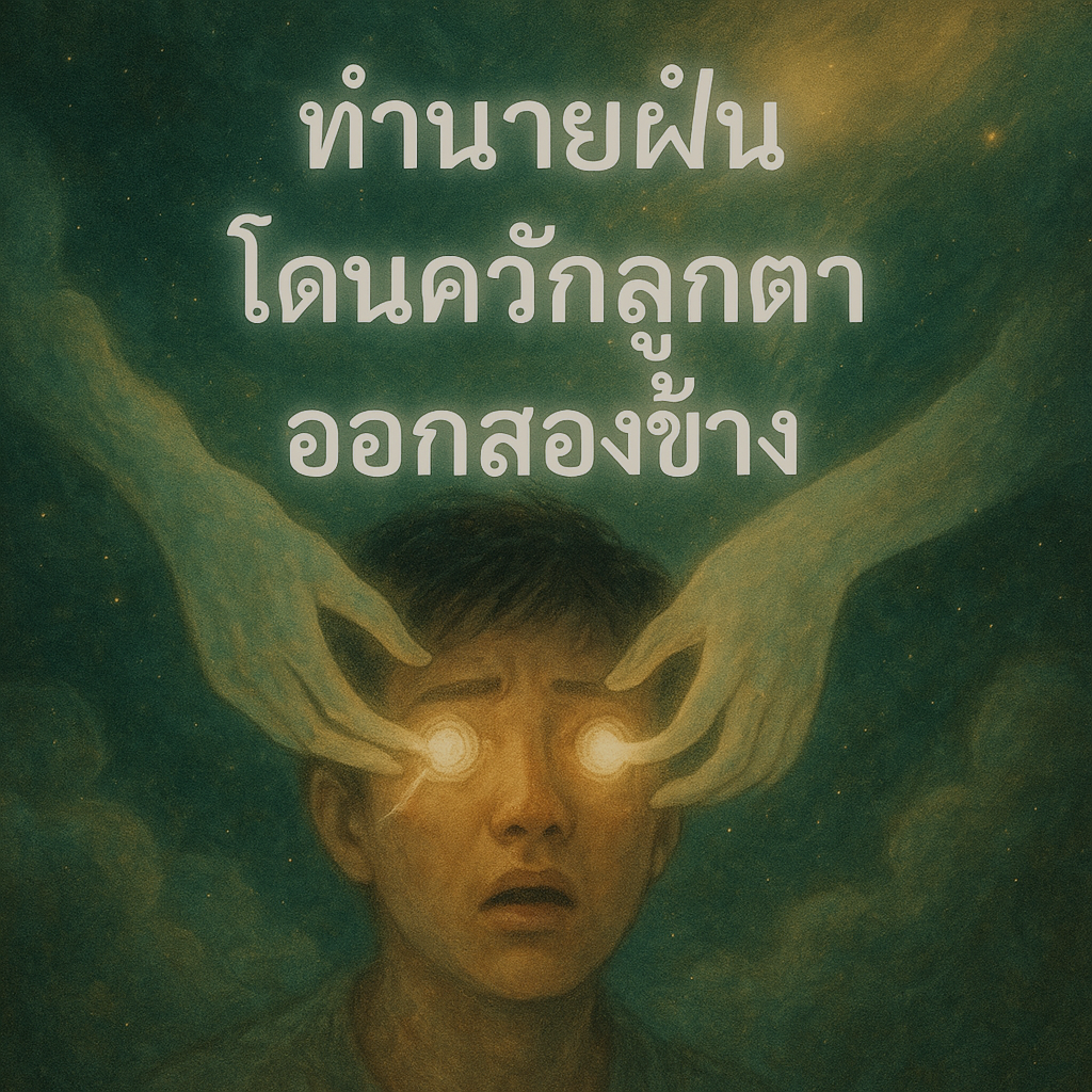 ทำนายฝัน โดนควักลูกตาออกสองข้าง