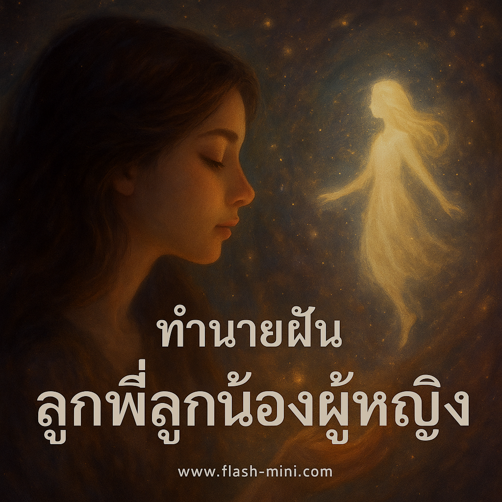 ทำนายฝัน ลูกพี่ลูกน้องผู้หญิง