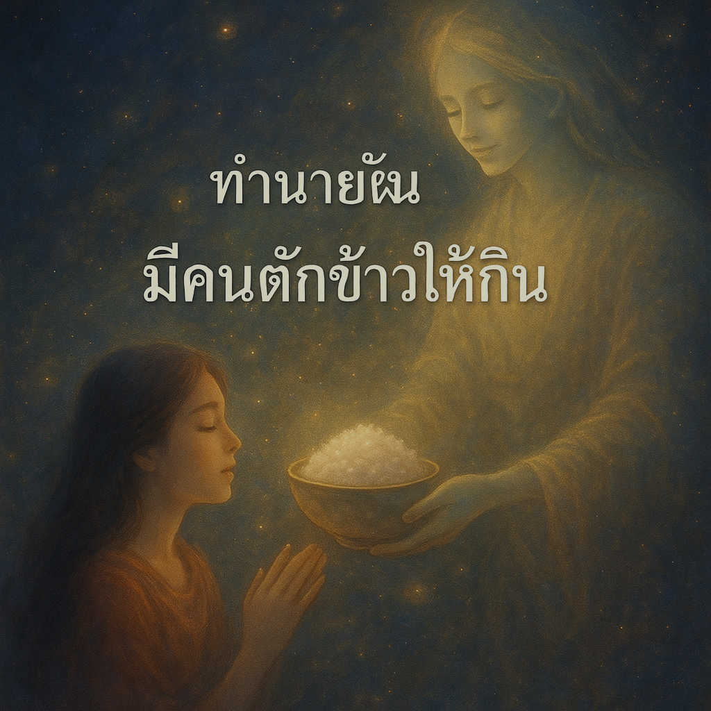 ทำนายฝันมีคนตักข้าวให้กิน