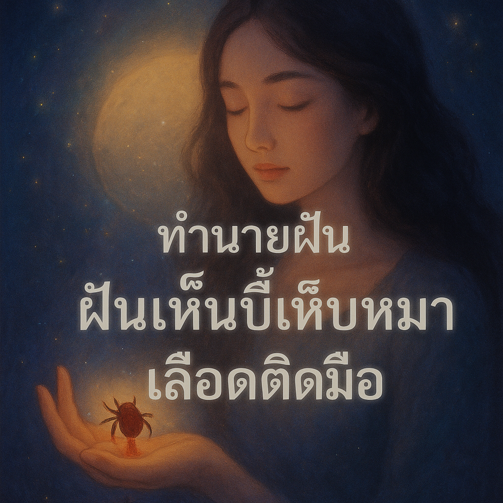 ทำนายฝัน ฝันเห็นบี้เห็บหมาเลือดติดมือ