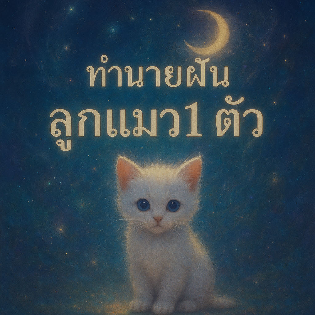 ทำนายฝัน ลูกแมว1ตัว