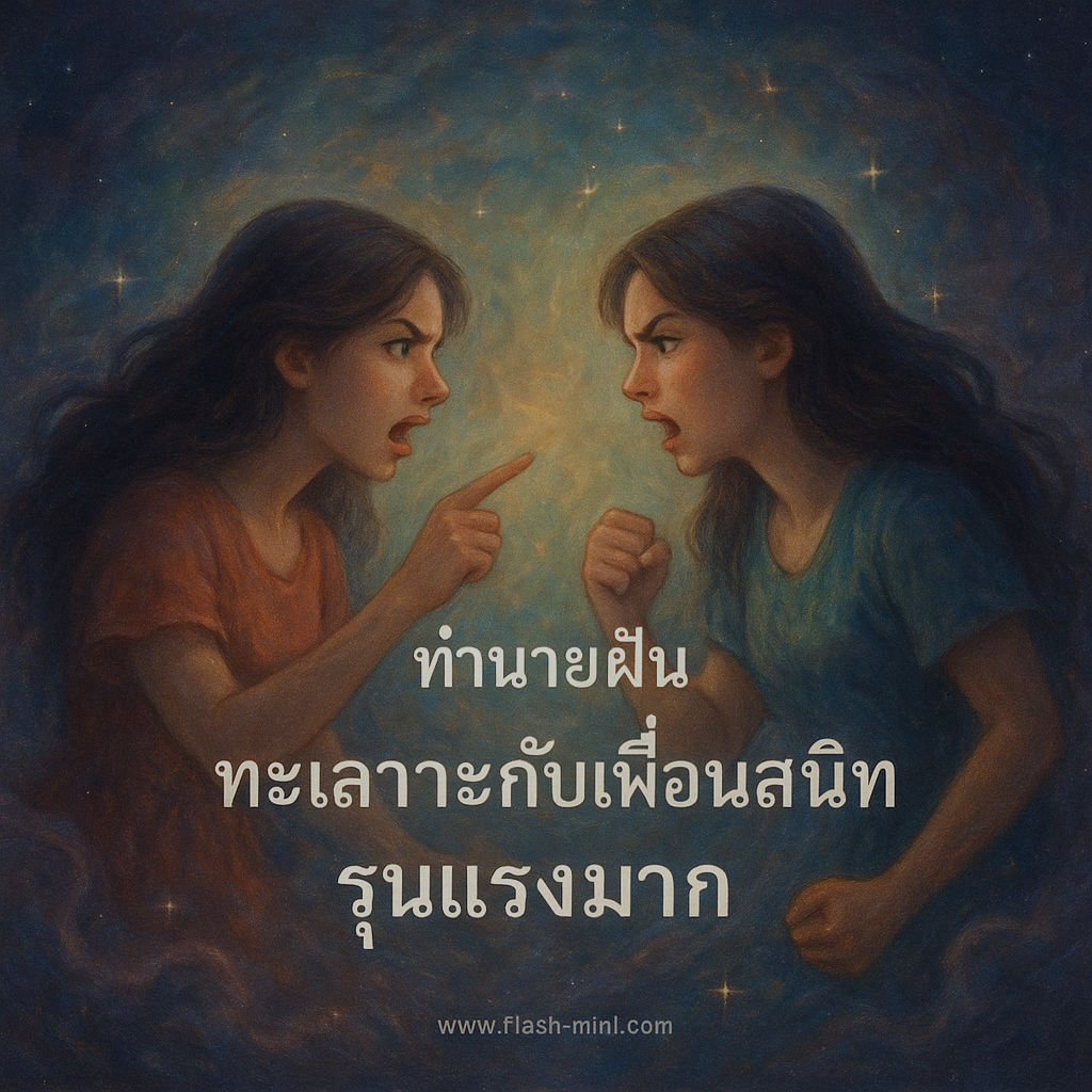 ทำนายฝัน ทะเลาะกับเพื่อนสนิทรุนแรงมาก