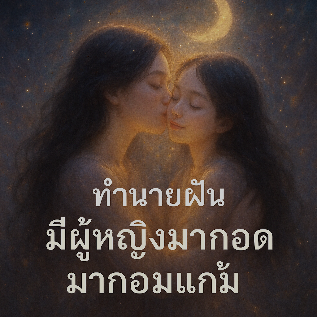 ทำนายฝัน มีผู้หญิงมากอดมาหอมแก้ม