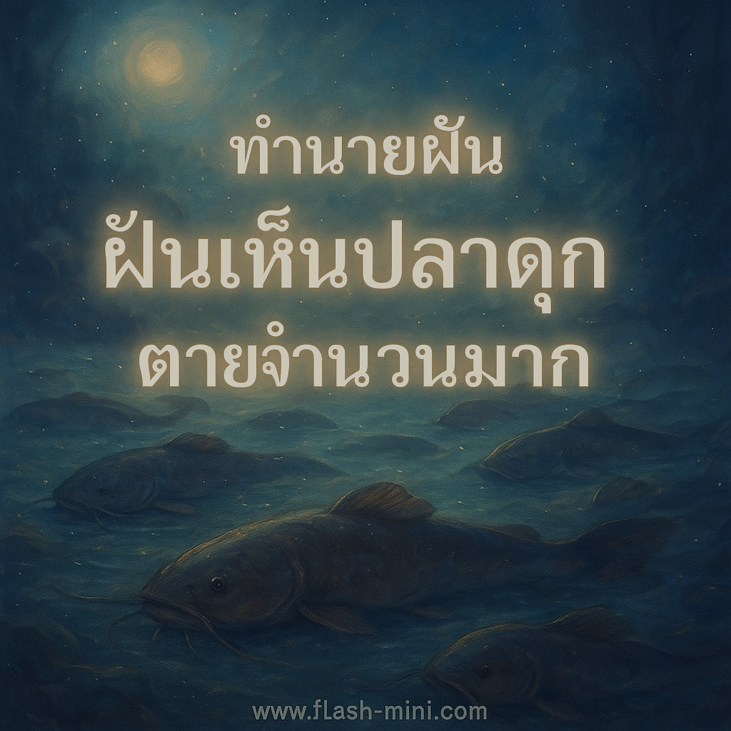 ฝันเห็นปลาดุกตายจำนวนมาก