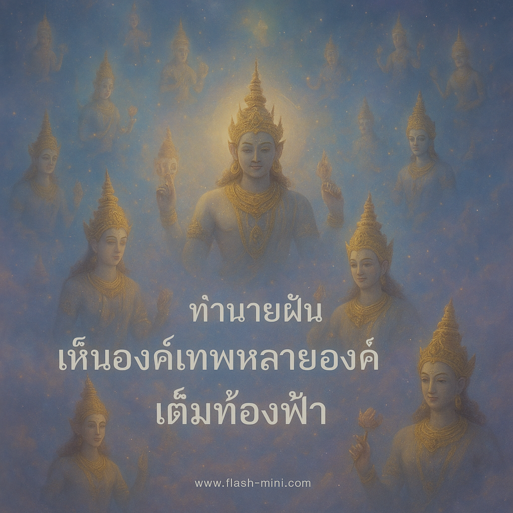 เห็นองค์เทพหลายองค์เต็มท้องฟ้า