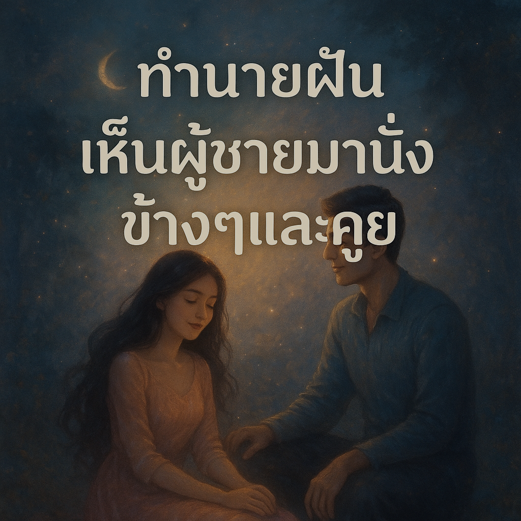 ทำนายฝัน เห็นผู้ชายมานั่งข้างๆและคูย