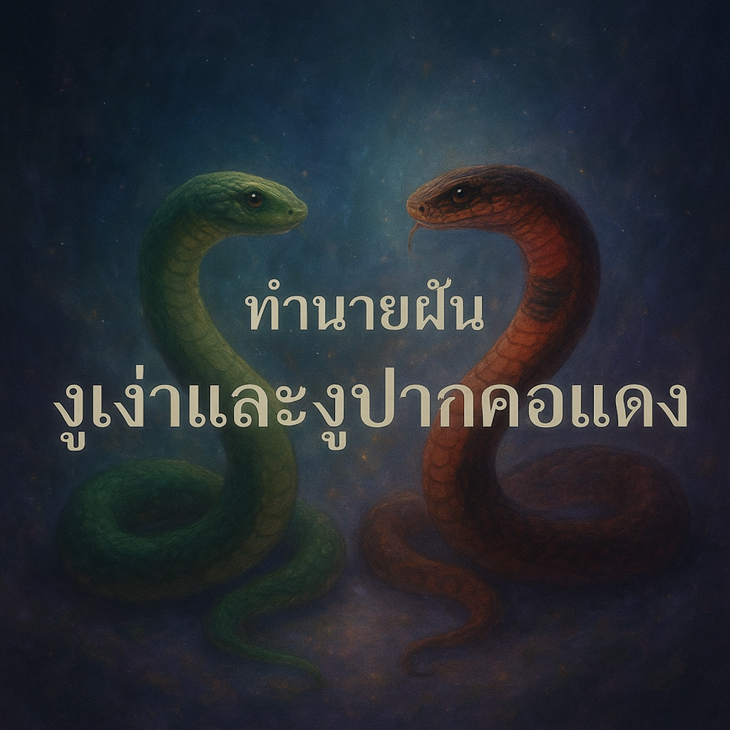 ทำนายฝัน งูเง่าและงูปากคอแดง