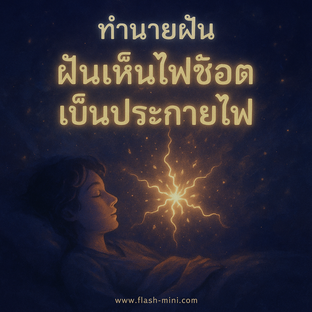 ฝันเห้นไฟช๊อตเป็นประกายไฟ