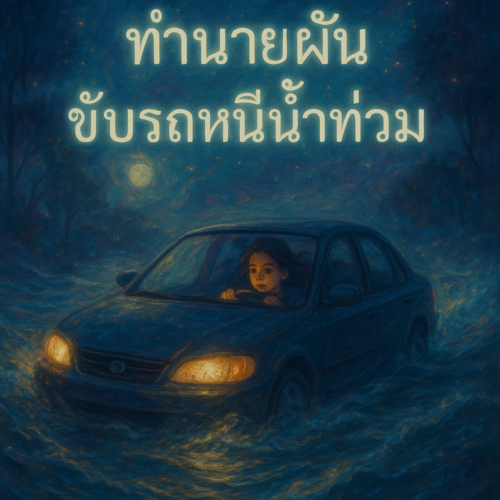 ขับรถหนีน้ำท่วม