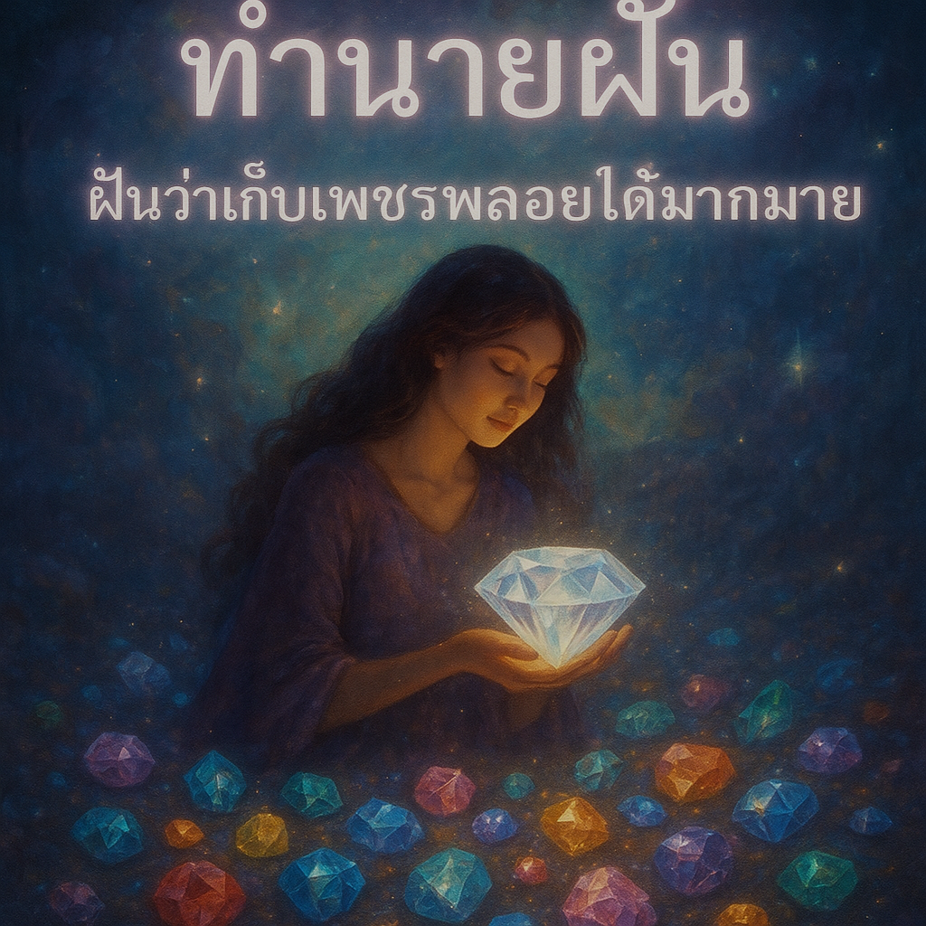 ฝันว่าเก็บเพชรพลอยได้มากมาย