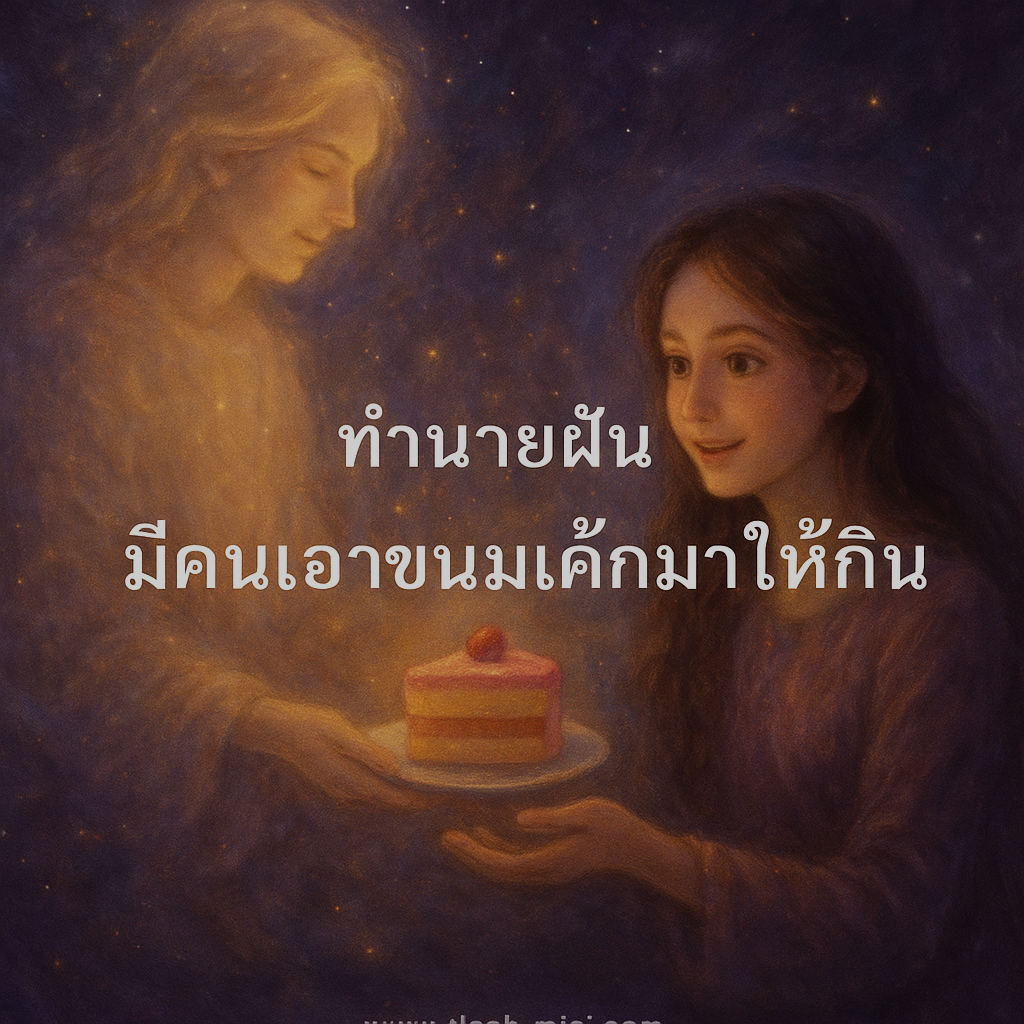 มีคนเอาขนมเค้กมาให้กิน