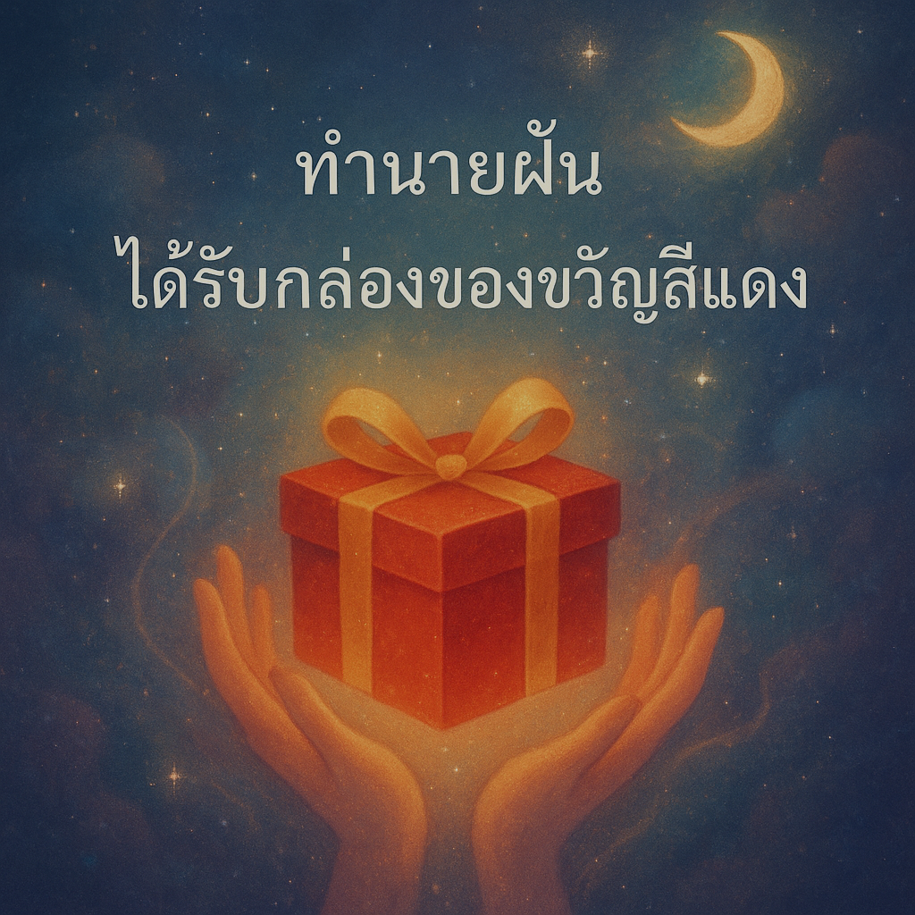 ทำนายฝันได้รับกล่องของขวัญสีแดง