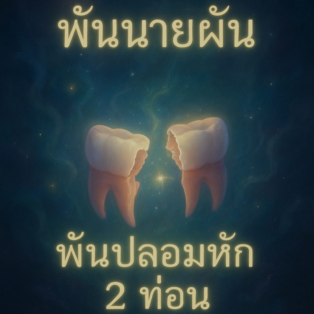 ทำนายฝัน ฟันปลอมหัก2ท่อน