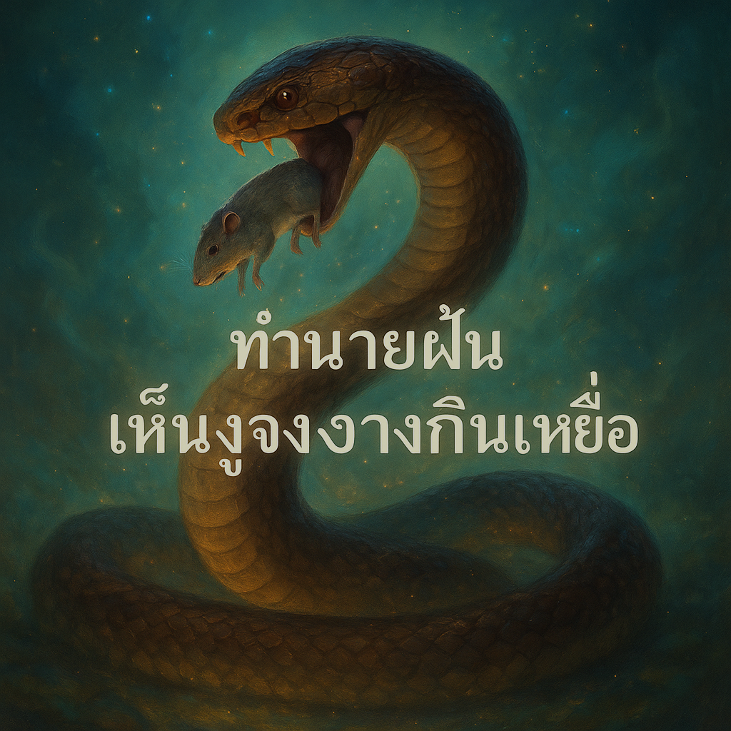 ทำนายฝัน เห็นงูจงอางกินเหยื่อ