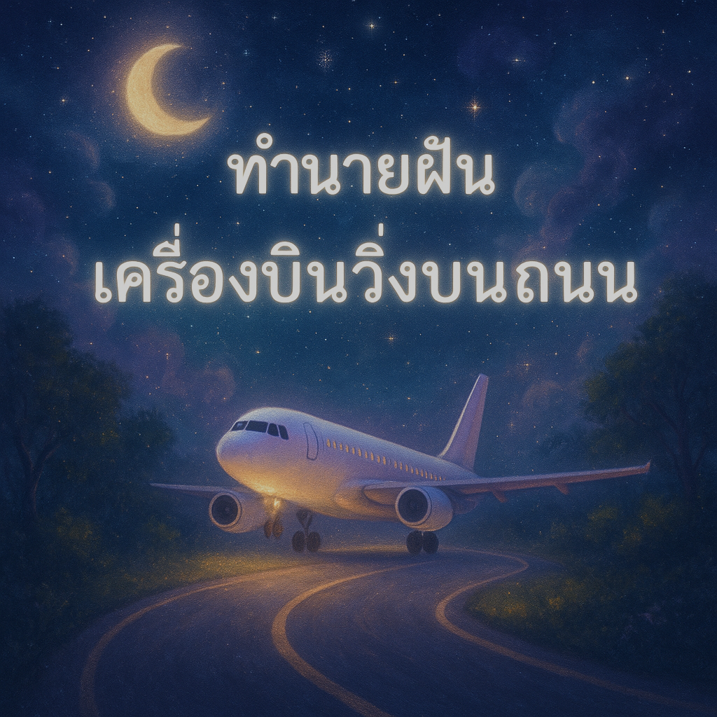 ทำนายฝัน เครื่องบินวิ่งบนถนน