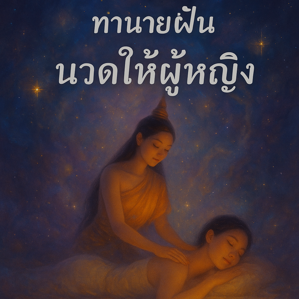 ทำนายฝัน นวดให้ผู้หญิง