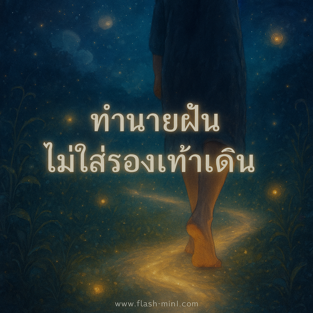 ไม่ใส่รองเท้าเดินเท้าเปล่า