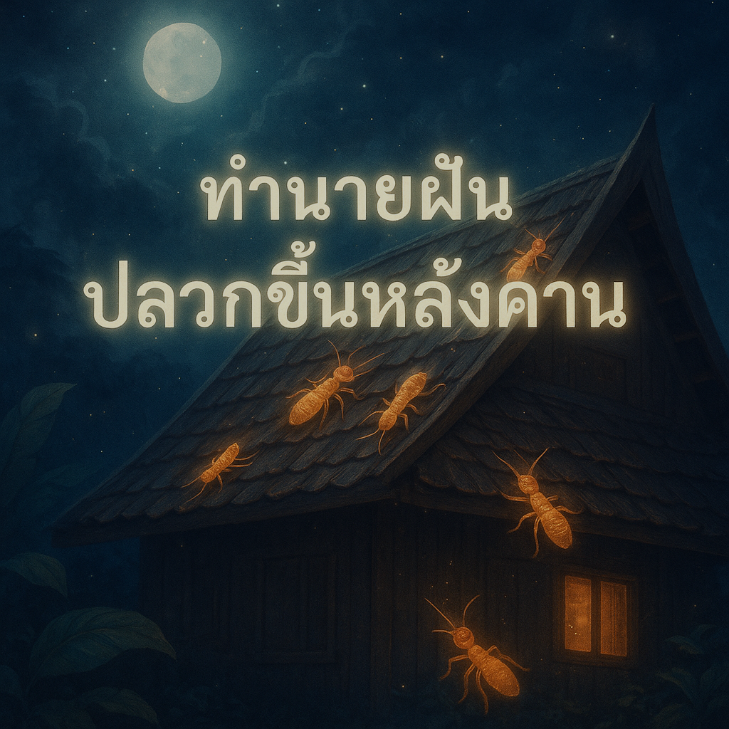 ทำนายฝัน ปลวกขึ้นหลังคาบ้าน