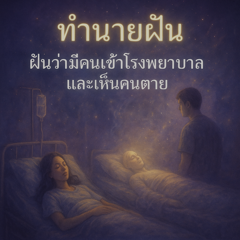 ฝันว่ามีคนเข้าโรงพยาบาลแและเห็นมีคนตาย