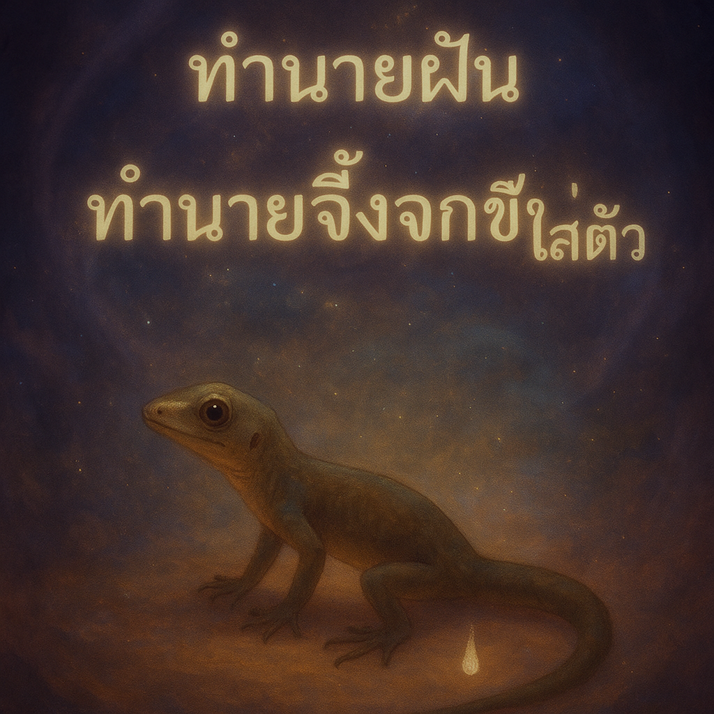 ทำนายจิ้งจกขี้ใส่ตัว