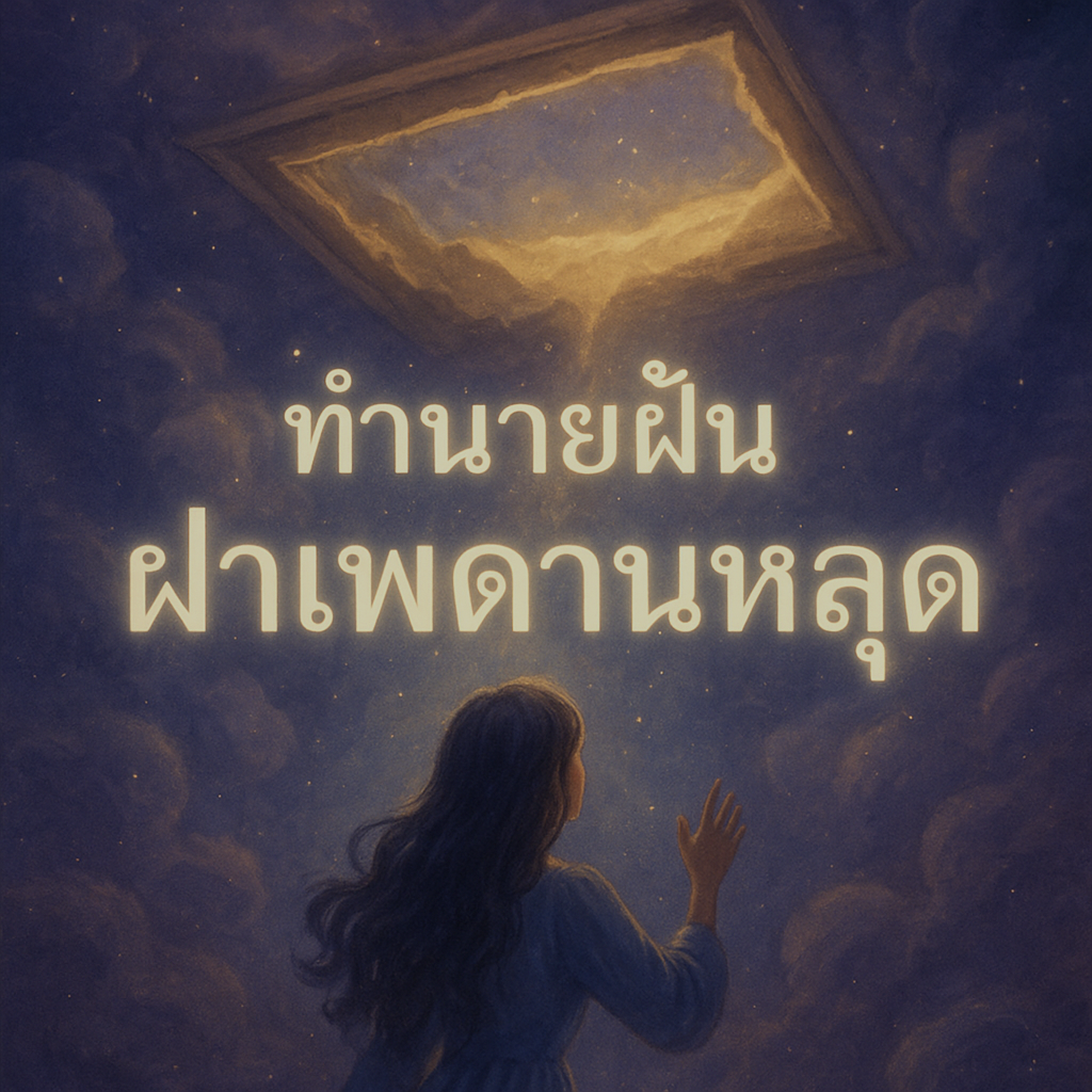 ทำนายฝัน ฝาเพดานหลุด