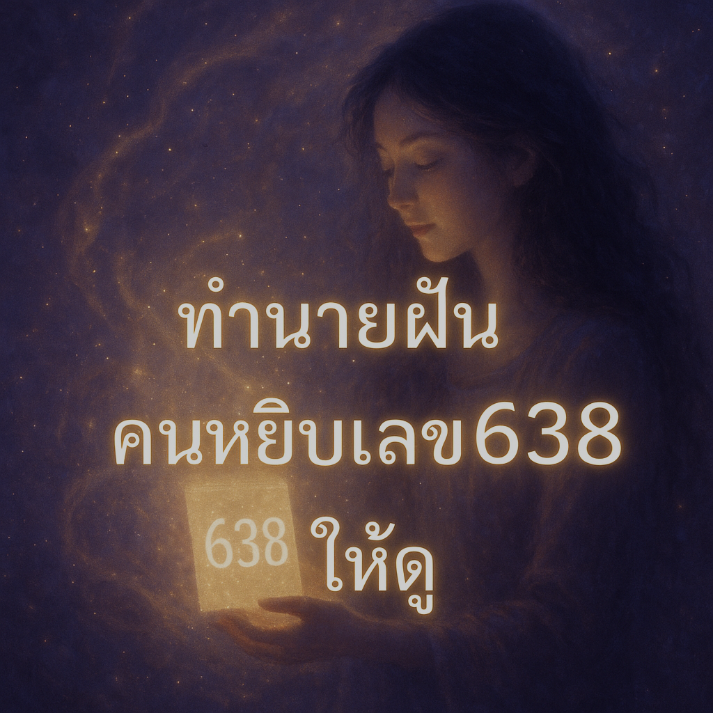 คนหยิบเลข638ให้ดู