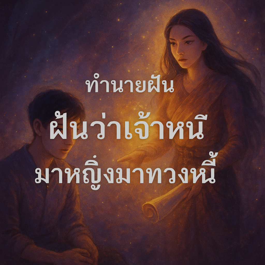 ทำนายฝัน ฝันว่าเจ้าหนี้ผู้หญิงมาทวงหนี้