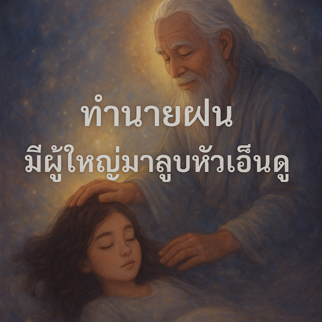 ทำนายฝัน มีผู้ใหญ่มาลูบหัวเอ็นดู