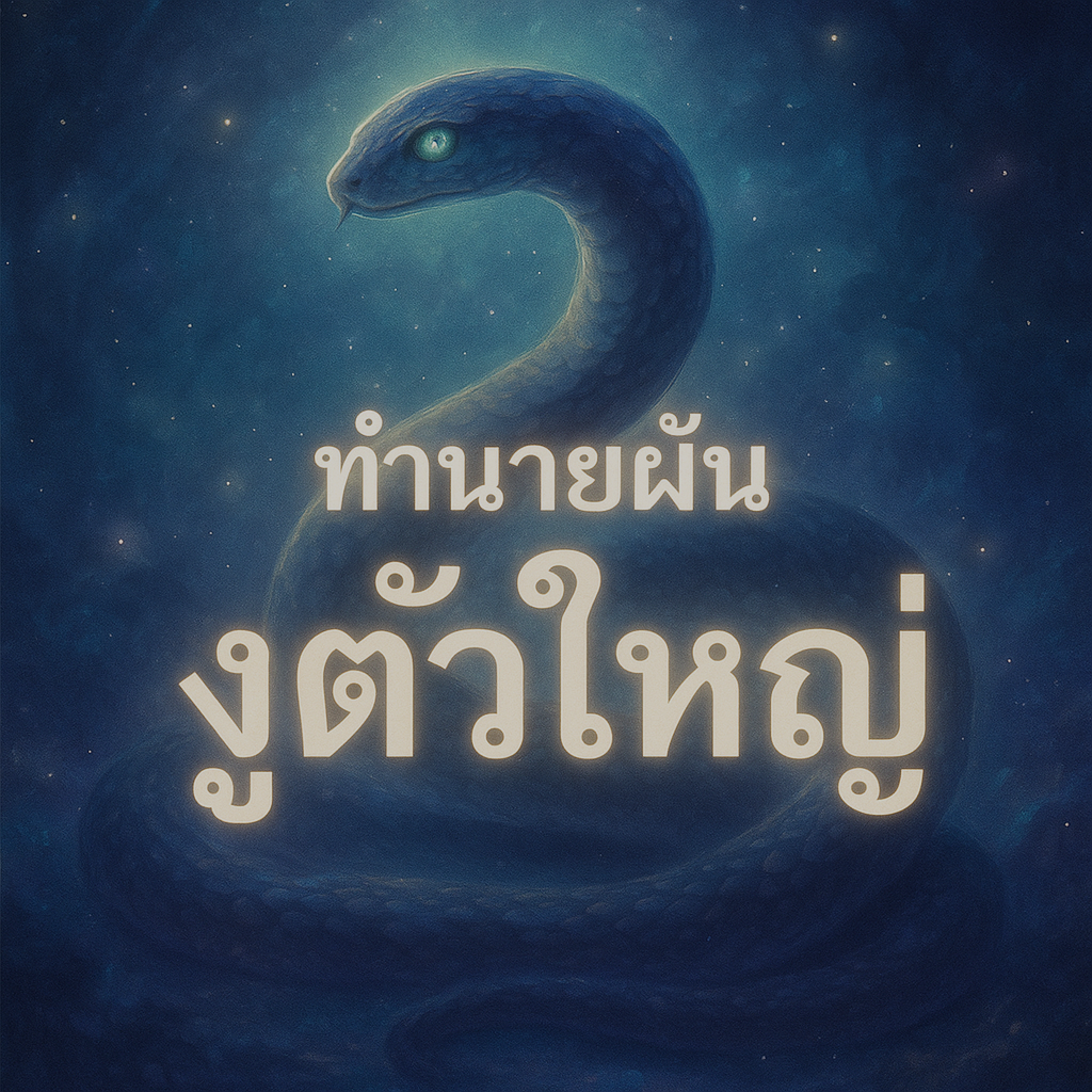 งูตัวใหญ่ ทำนายฝันงูตัวใหญ่
