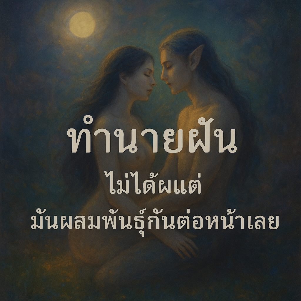 ไม่ได้ฝันแต่มันผสมพันธุ์กันต่อหน้าเลย