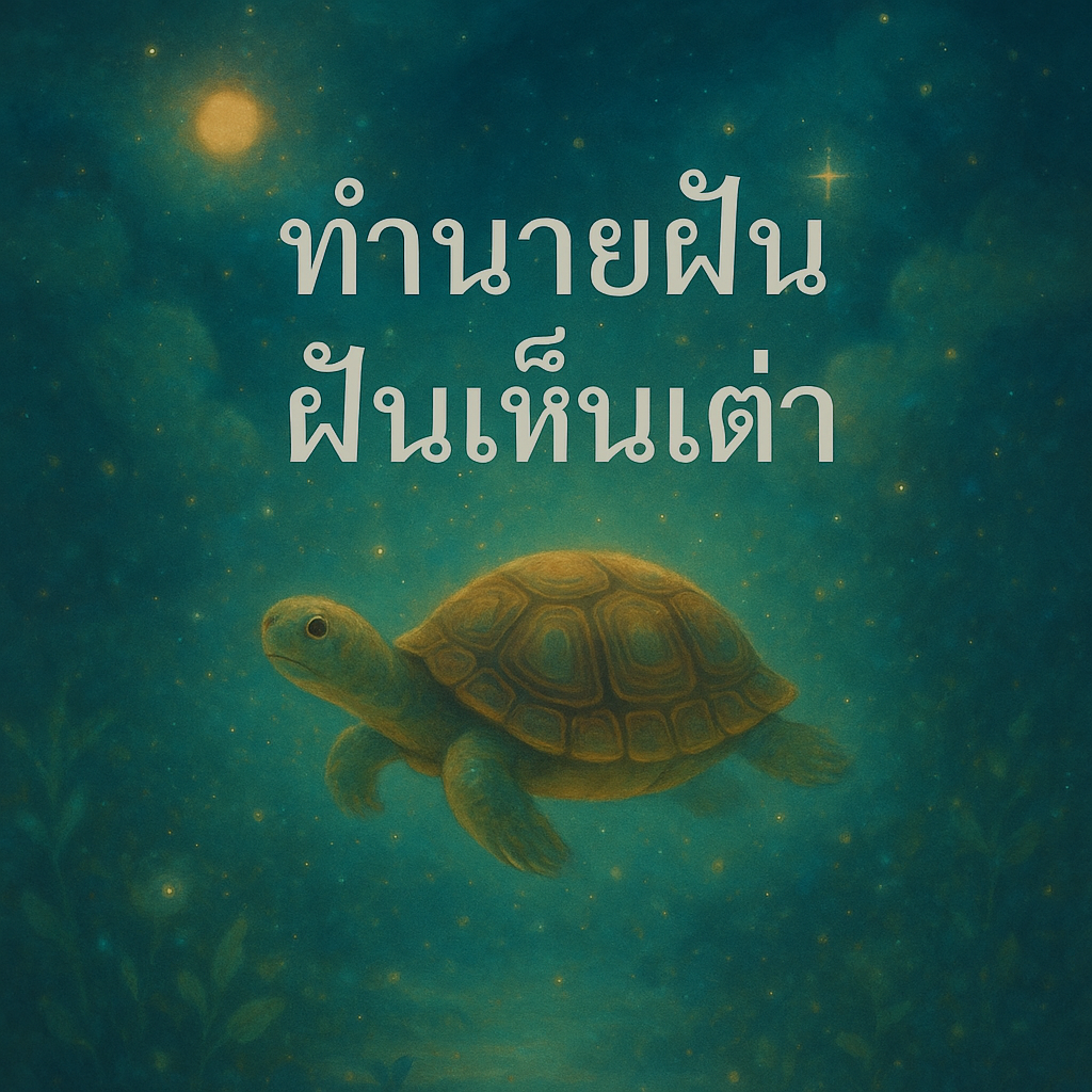 ฝันเห็นเต่า